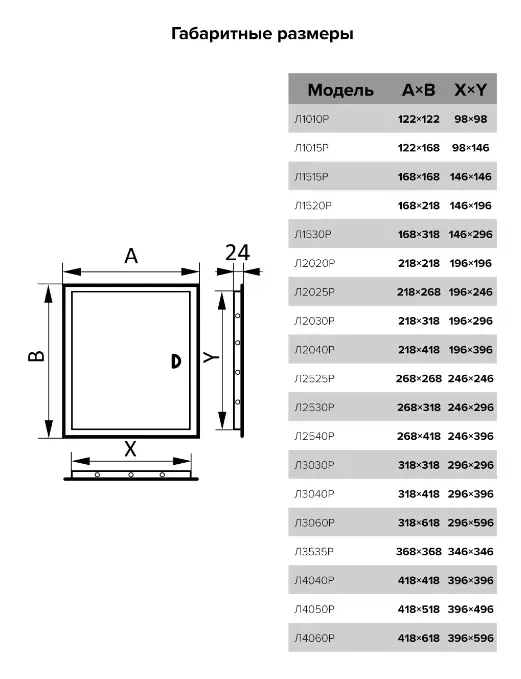 Ревизионный люк Era 30x30 Л3030Р