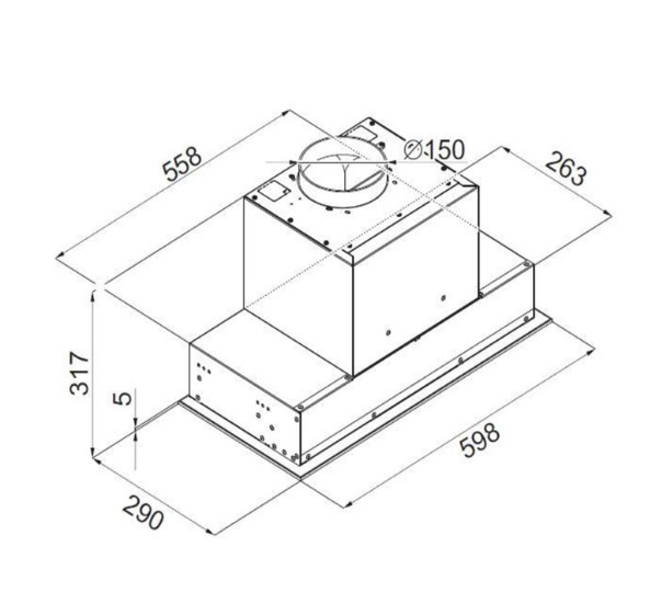 Hota Tornado Modul Touch Free 1200(60) BL