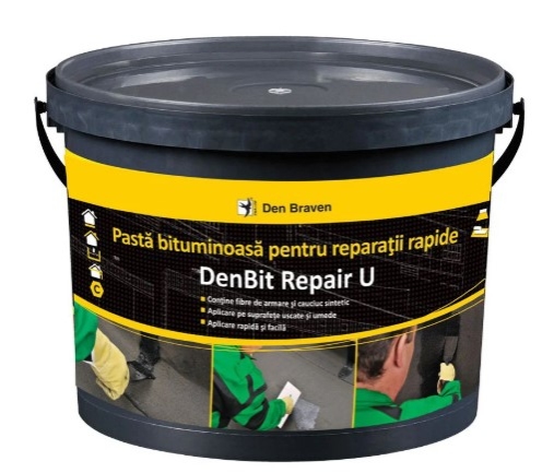 Pastă bituminoasă pentru reparații rapide Den Bit Repair U 10kg 