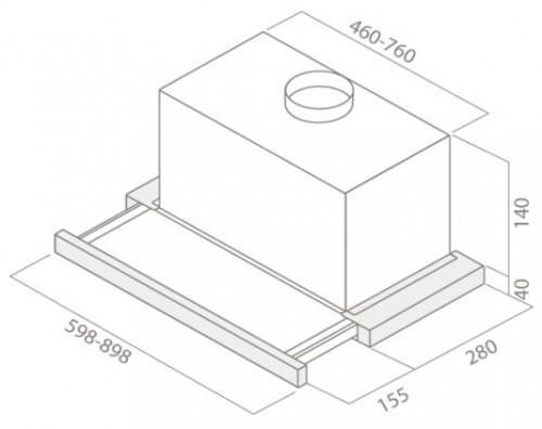 Вытяжка Elite 14 Lux 60 BL