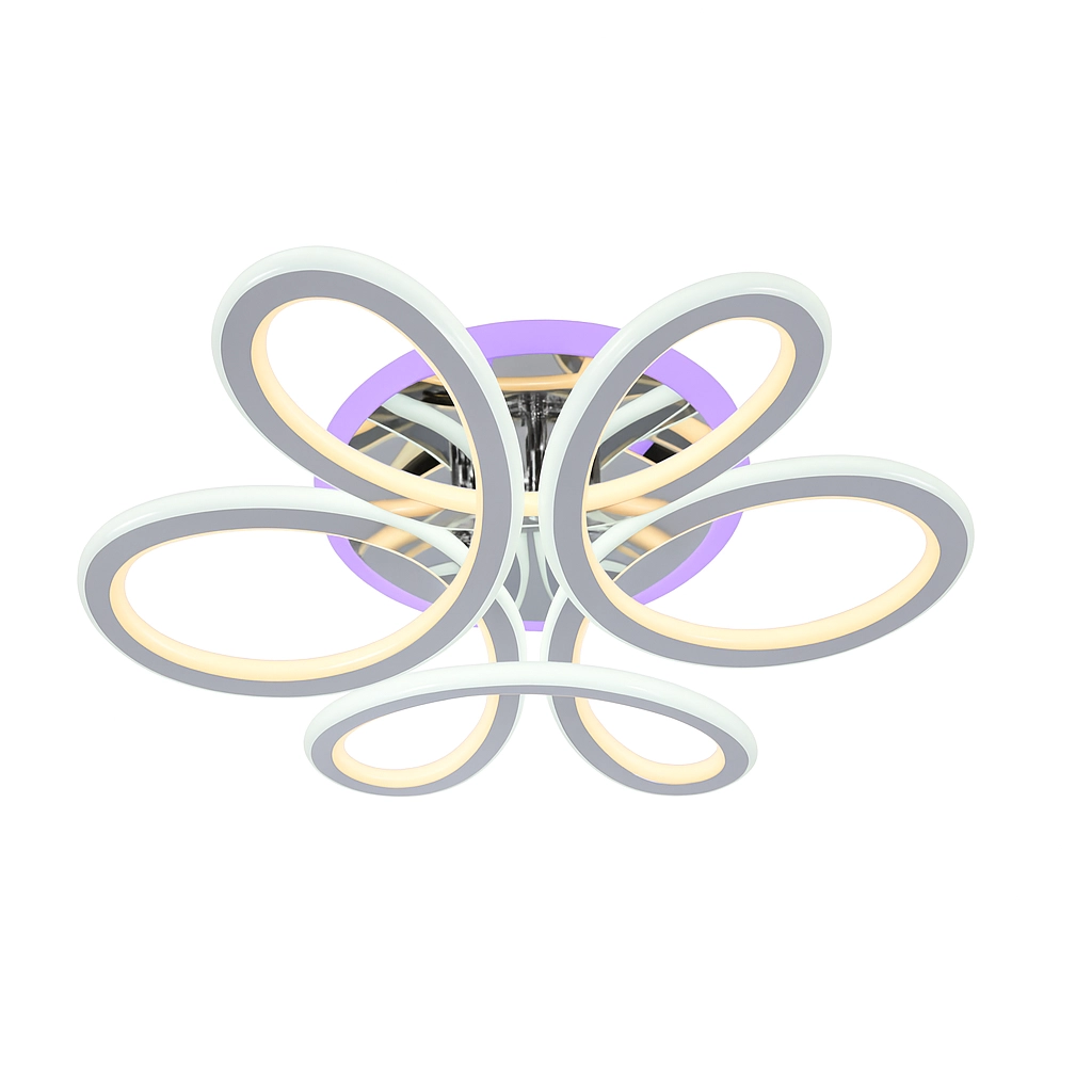 Люстра HJT 8026/6 BK 126+24W