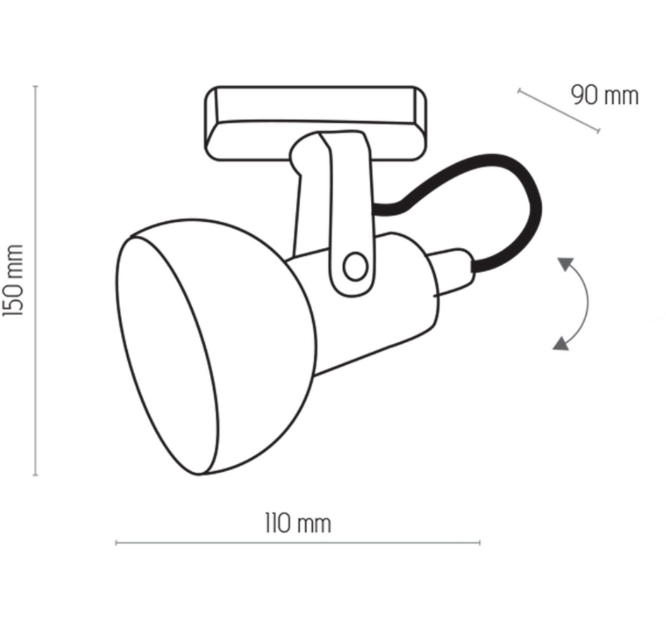 Corp de iluminat cu șină TK Lighting Tracer White TL 005 1 GU10 4042
