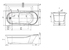 Ванна Aqua 170x75