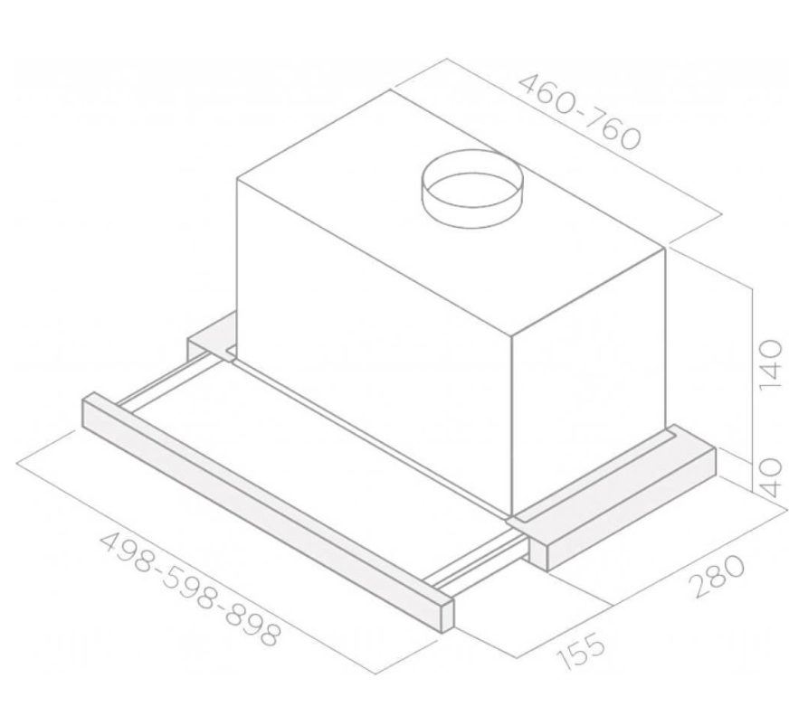 Вытяжка Elite 14 Lux 60 WH