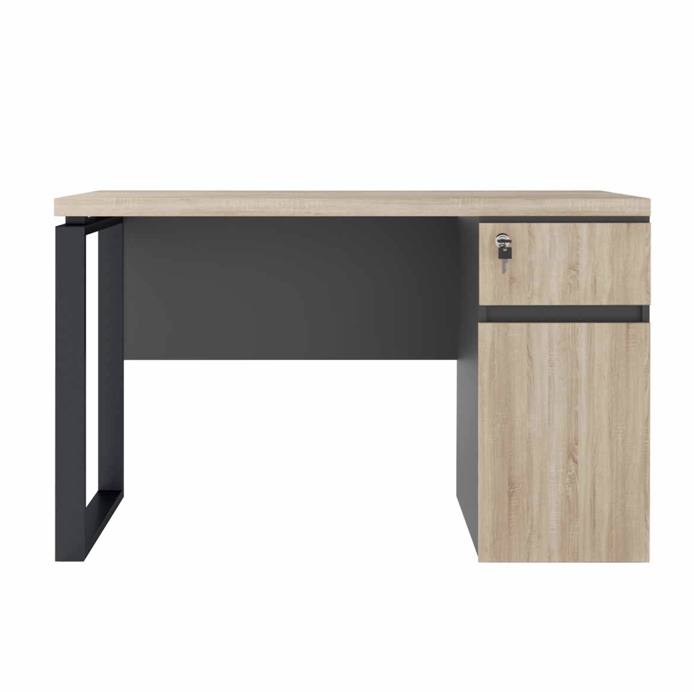 Masa Birou+Box incorporat 1200x600 / 3025 SN / 0164 PE 