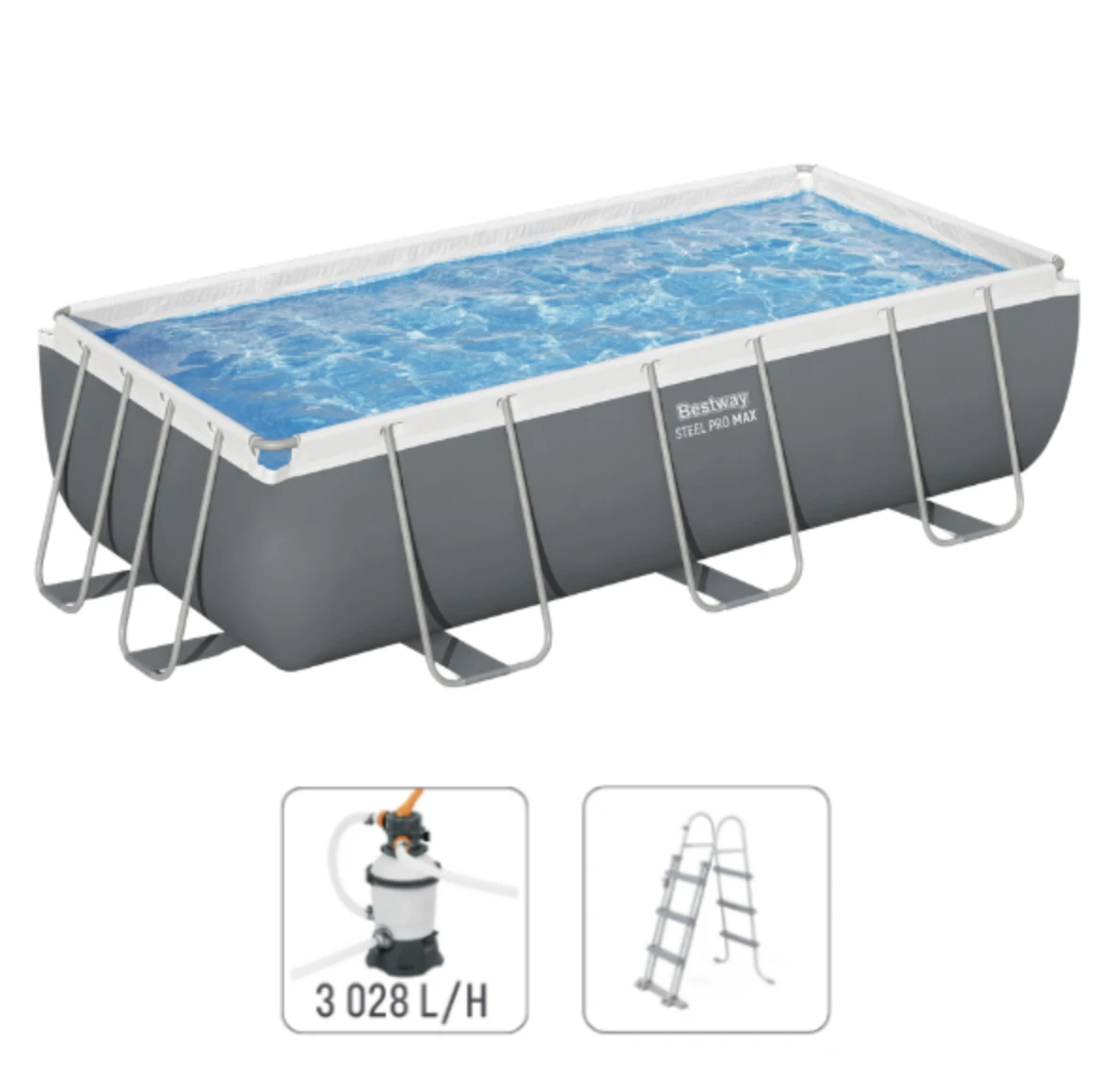 Бассейн Bestway Steel Pro Max Rectangular 6478 L 56422 