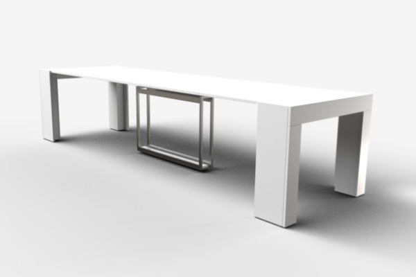 Masă extensibilă Cubisto Console 2600 W1000 White 900003181 