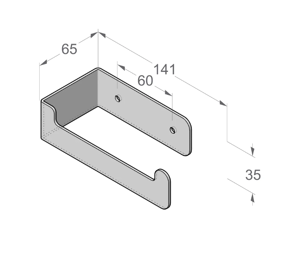 Держатель для туалетной бумаги Daske Zen PH-1840JR беж правый