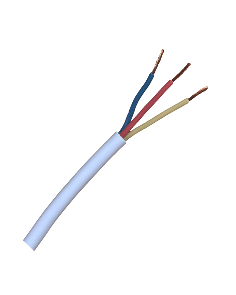 Кабель PEKTAS H05VV F белый PVS 3x4