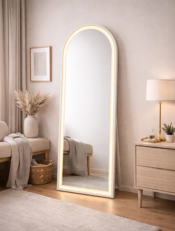 Oglindă pe suport LED 50х150cm touch dimabil