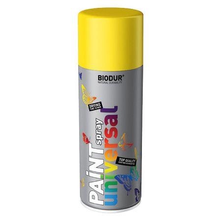 Спрей краска Biodur 400ml 1023 жёлтая