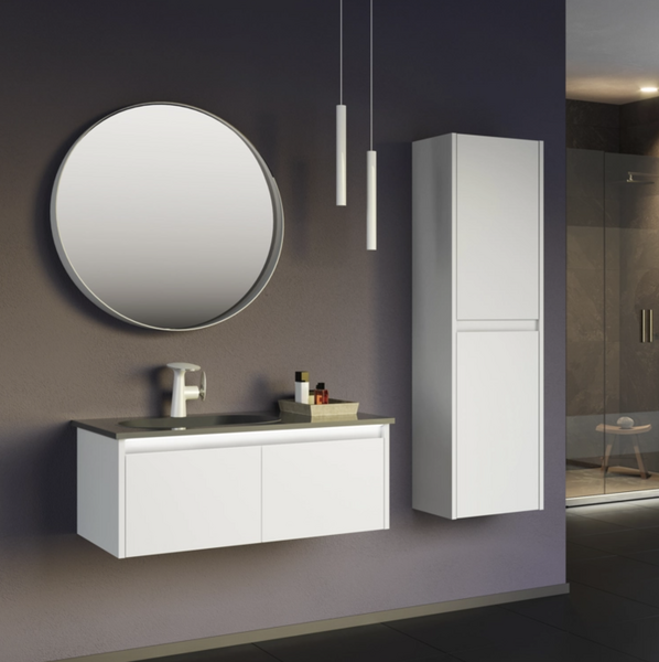 Dulap suspendat pentru lavoar Orka Lisbon 110 White Matt 4019 