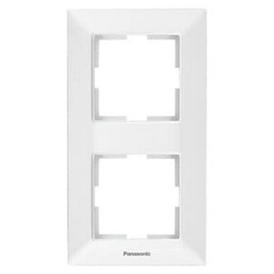 Rama 2 locuri Arkedia Slim verticală alb 908122