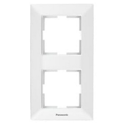 Rama 2 locuri Arkedia Slim verticală alb 908122