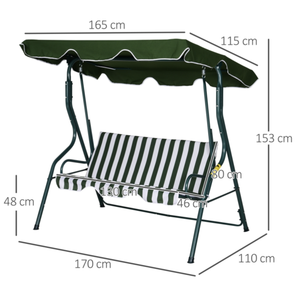 Садовые качели Technoworker Rodos C1006VA