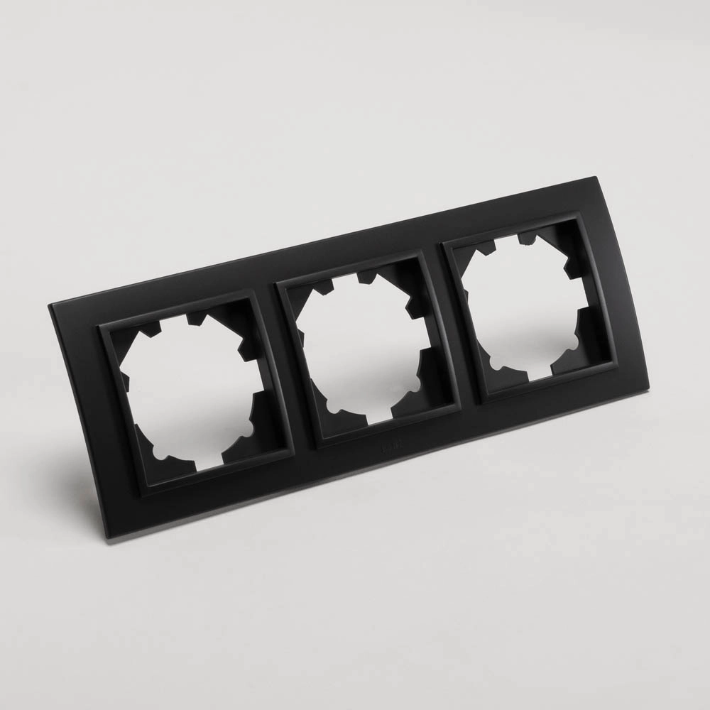 Ramă 3P negru mat EL-BI