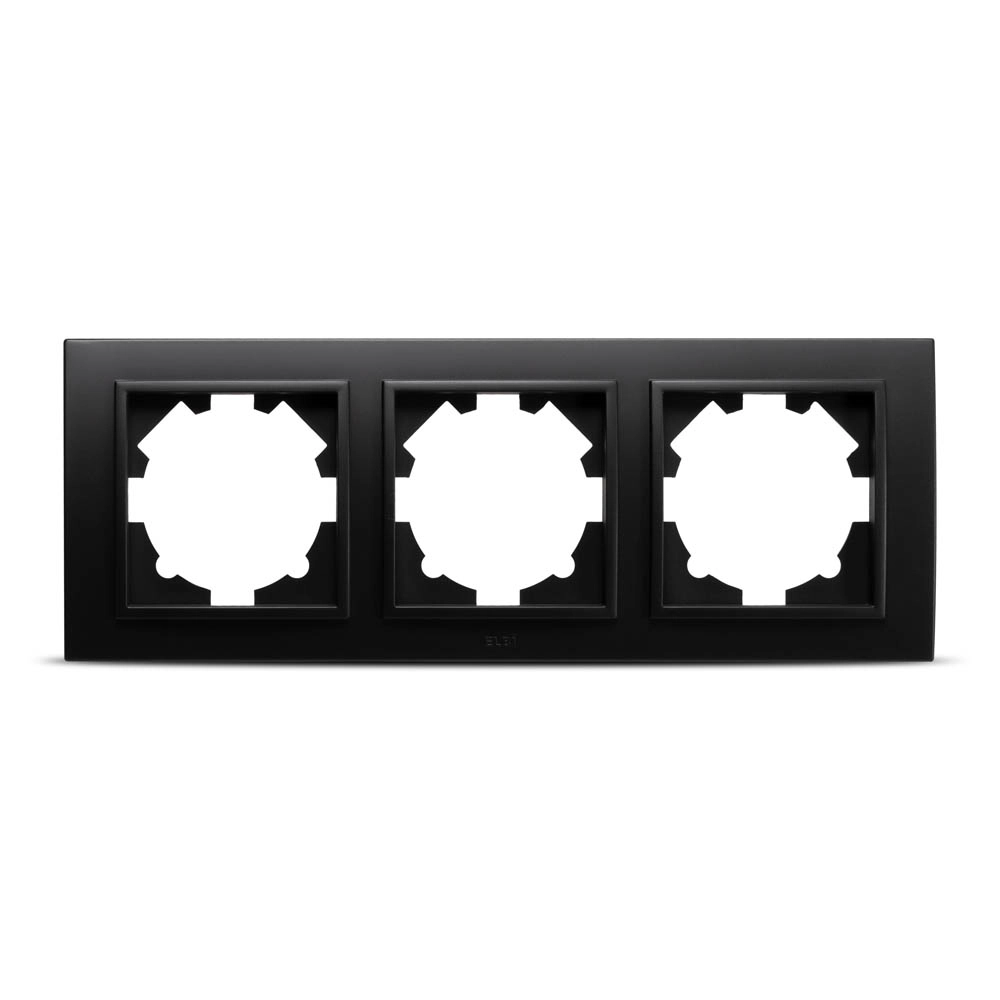 Ramă 3P negru mat EL-BI