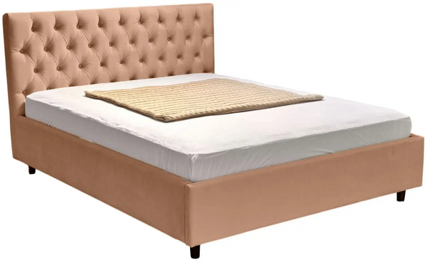 Pat dormitor Elena stofa London 03 Beige 160x200