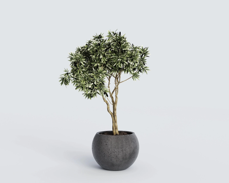 Горшок из бетона Luno D300мм grey