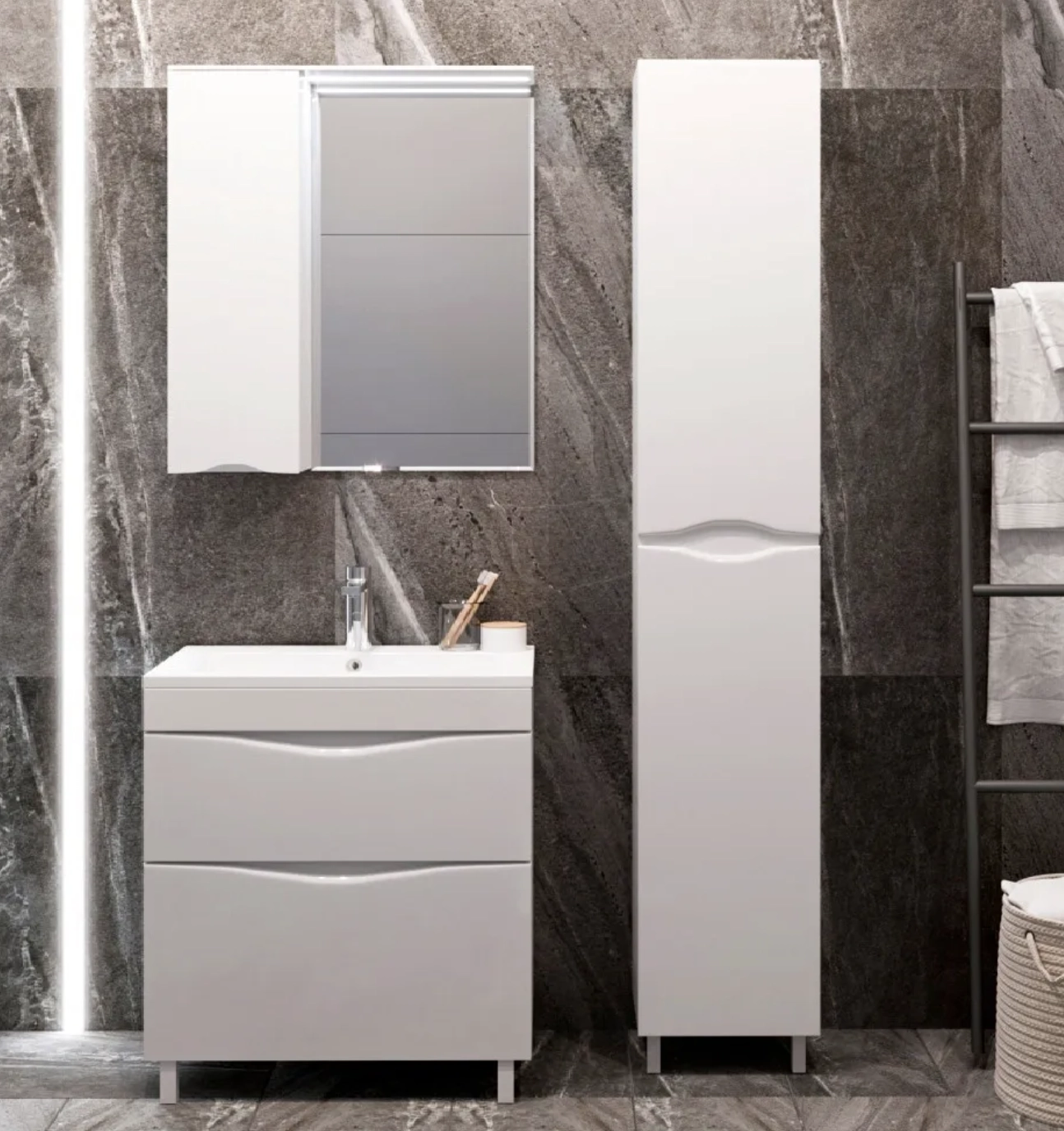 Dulap pentru lavoar Sava 70 white11578 