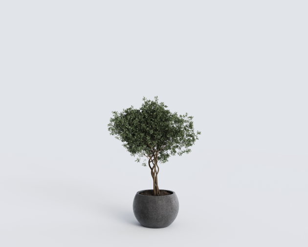Ghiveci din beton Luno D300mm grey-white