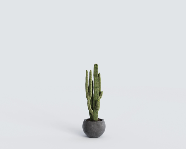 Ghiveci din beton Luno D300mm grey-white