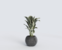 Ghiveci din beton Luno D300mm grey-white