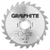 Disc p/lemn Graphite 185x30mm 3961