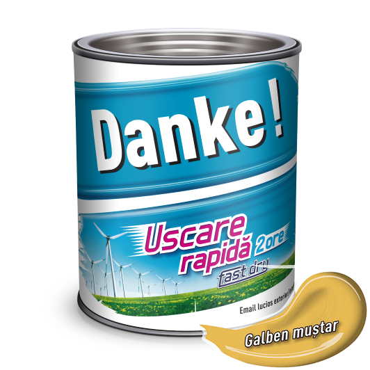Email Danke 0.75l galben muștar