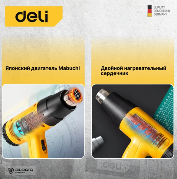 Suflantă aer cald DELI DL391202 2000W
