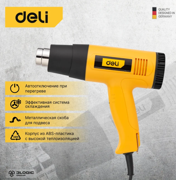 Suflantă aer cald DELI DL391202 2000W