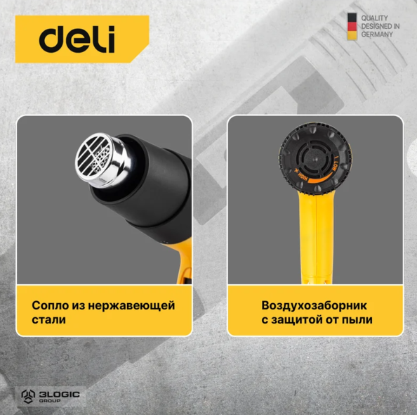 Suflantă aer cald DELI DL391202 2000W