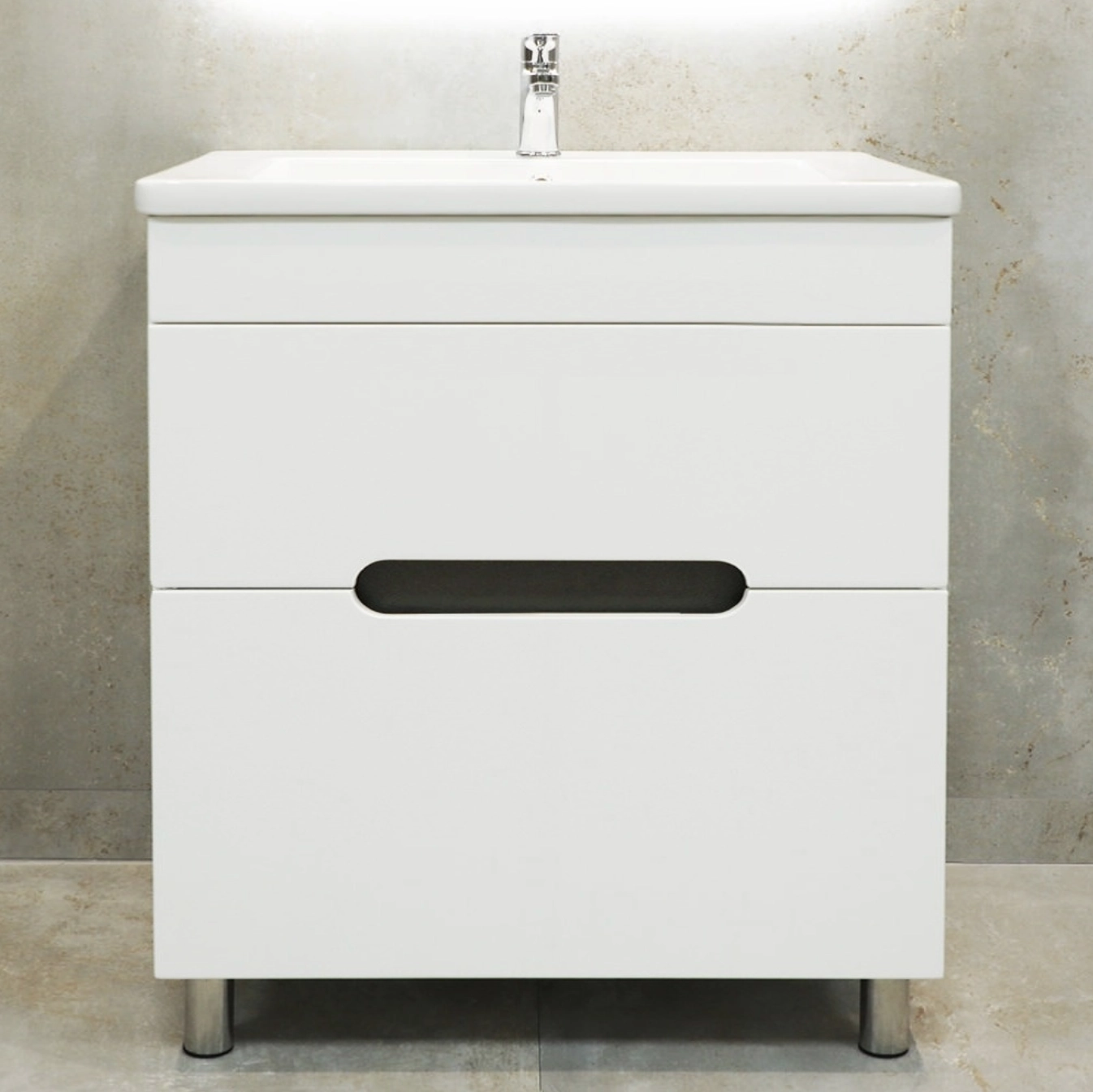 Шкаф под умывальник Bayro Etna Duo 118763 + умывальник Moershu Allegro 60 100432 