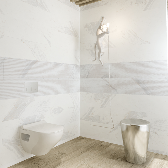 Faianță Nuvola 30*90 white