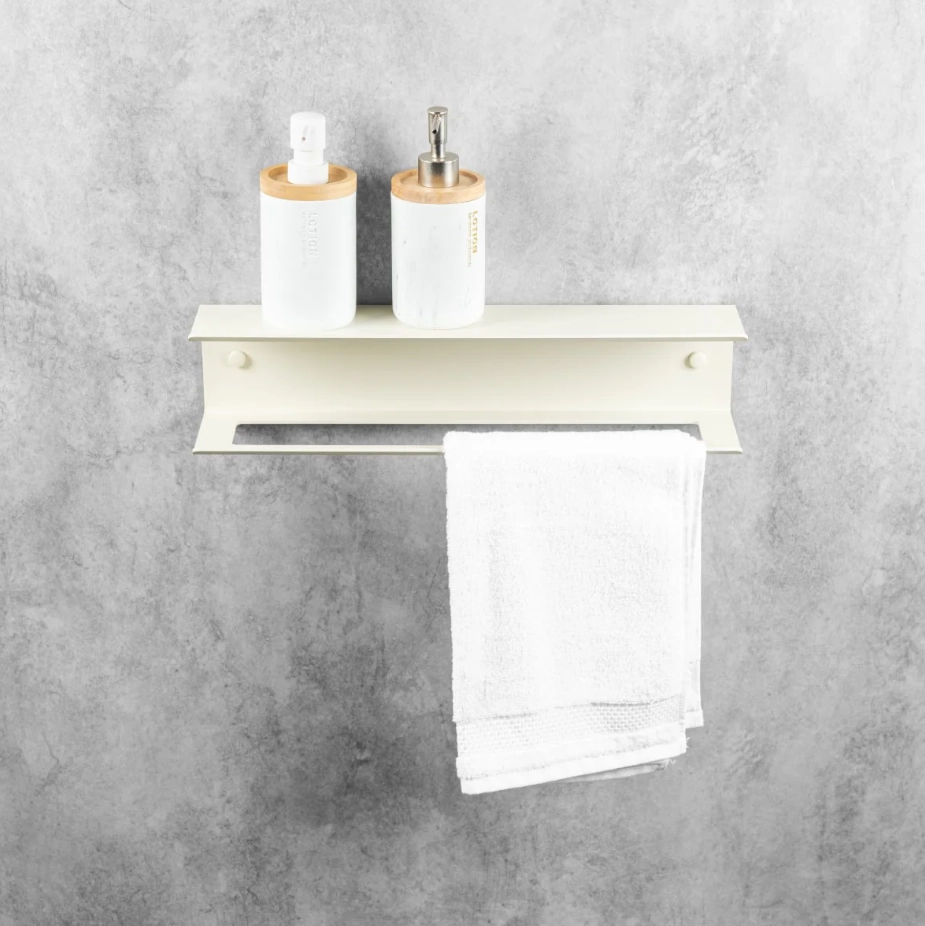 Вешалка для полотенец с полкой Daske Pody ADH TR/PY-2762J-A бежевый