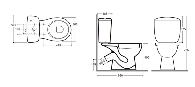 Vas WC Keramin Fest JS white