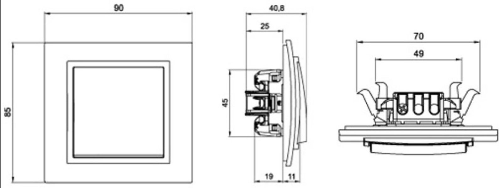 Розетка El-bi Zena 609-011000-215