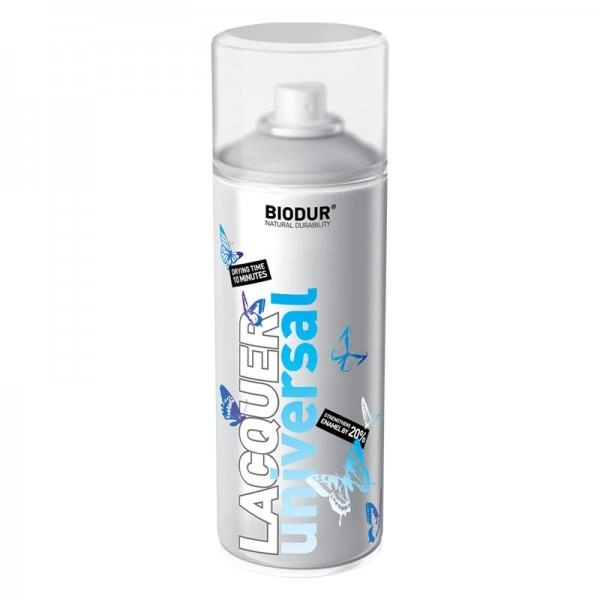 Спрей лак Biodur 400ml бесцветный глянец