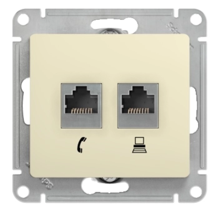 Priză RJ11+1RJ45 cat.5 GSL 000285/366 