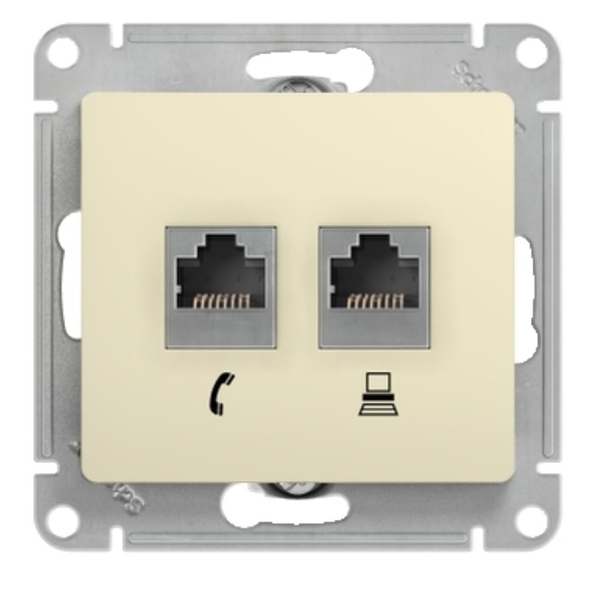 Priză RJ11+1RJ45 cat.5 GSL 000285/366