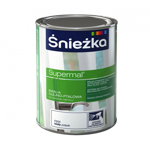 Эмаль Supermal 0.8l белый глянец