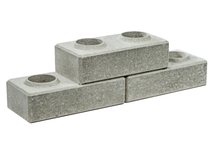 Кирпич LEGO серый 250x125x65