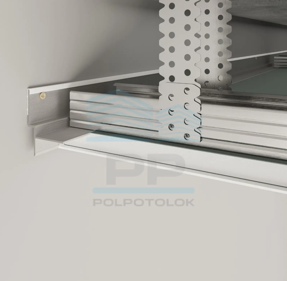 Профиль теневого шва алюминиевый AST5B PP 2500мм 