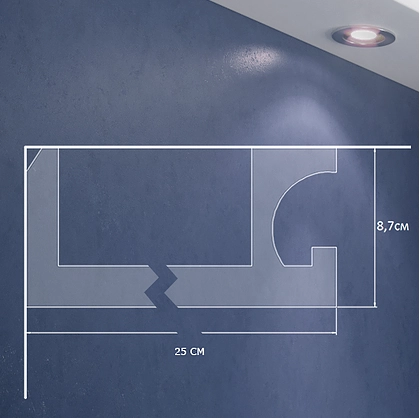 Потолочный плинтус MTP XPS LD-07-30  85*300*2000 