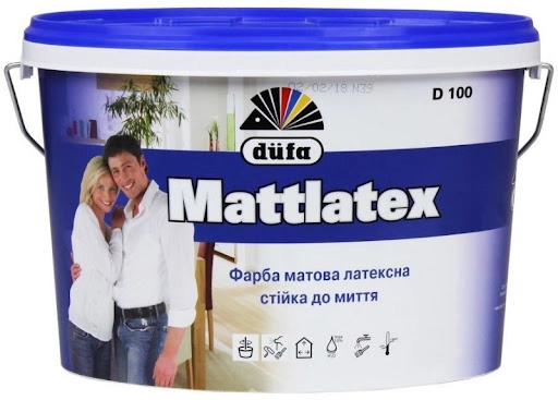 Vopsea Mattlatex lavabilă latex 14kg Dufa