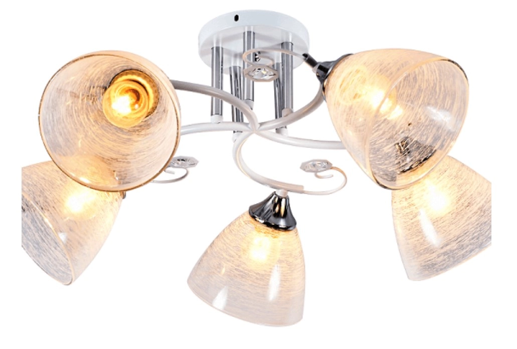 Люстра DGY XA1206B/5 WH+CR