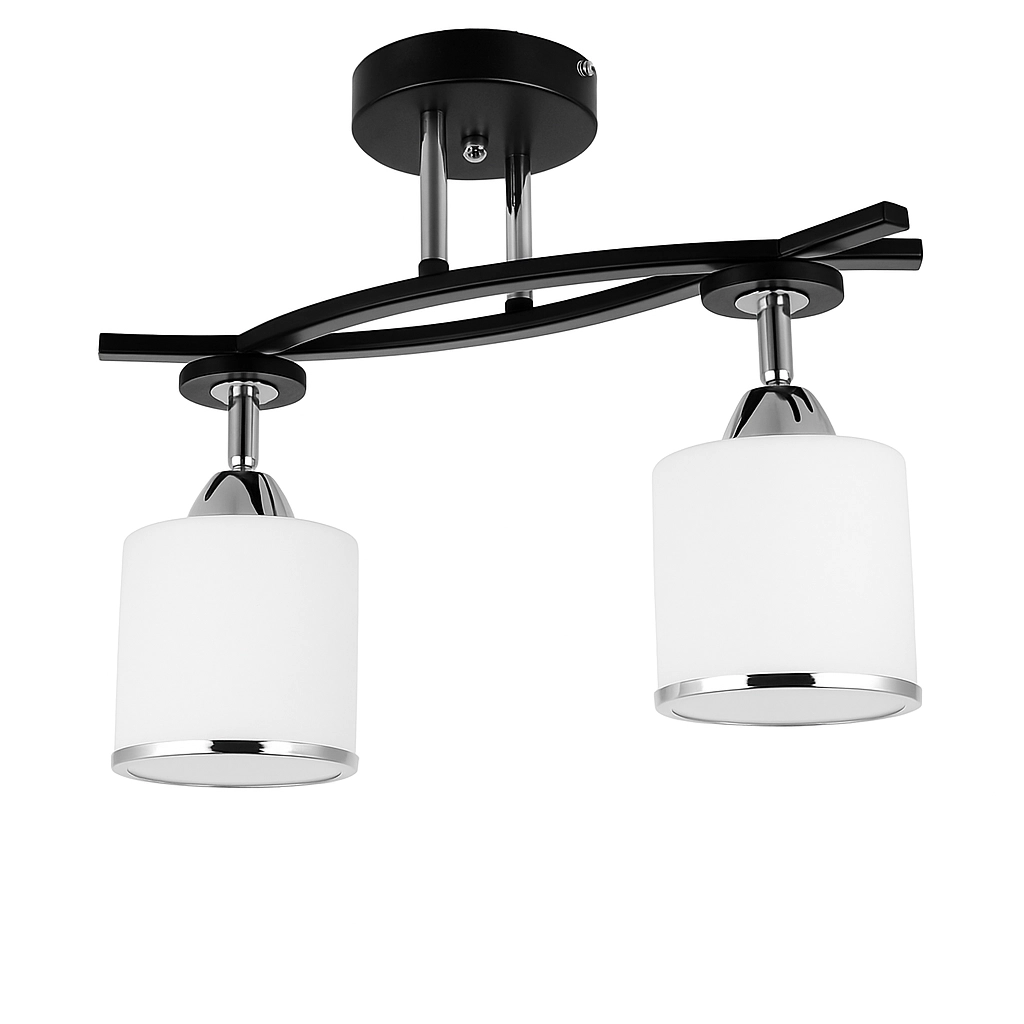 Люстра QH A2445/2 BK+CH E27