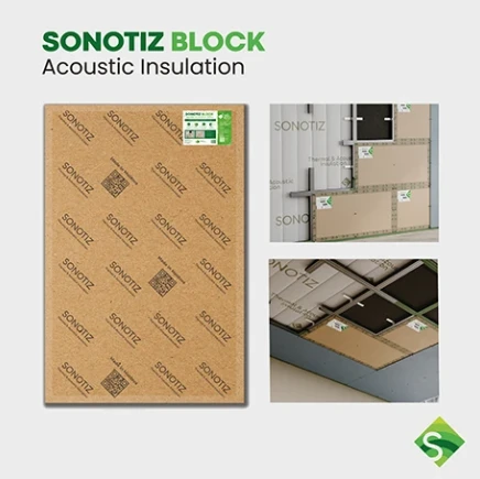 Panou izolator fonic Sonotiz Sono Block 1.2m×0,8m×12mm