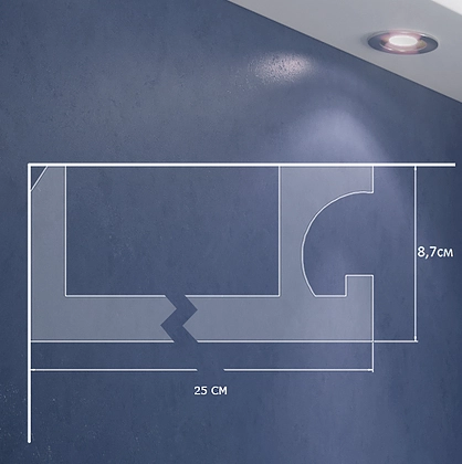 Потолочный плинтус MTP XPS LD-07-40  85*400*2000 