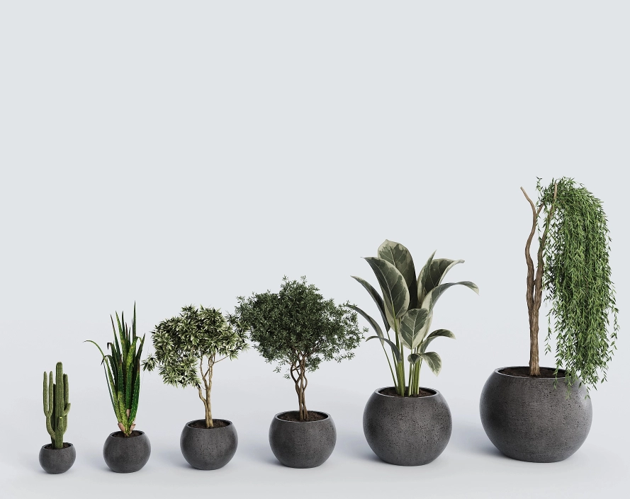 Горшок из бетона Luno d.500 мм 